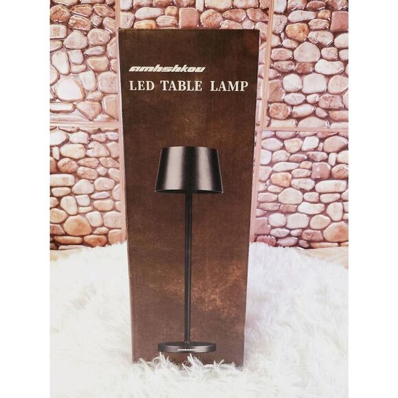 Dimmable Rechargeable Cordless White Desk Table Lamp #B8 - Picture 4 of 6